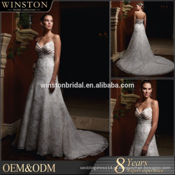 Alibaba New Design princesa casamento vestido longo trem